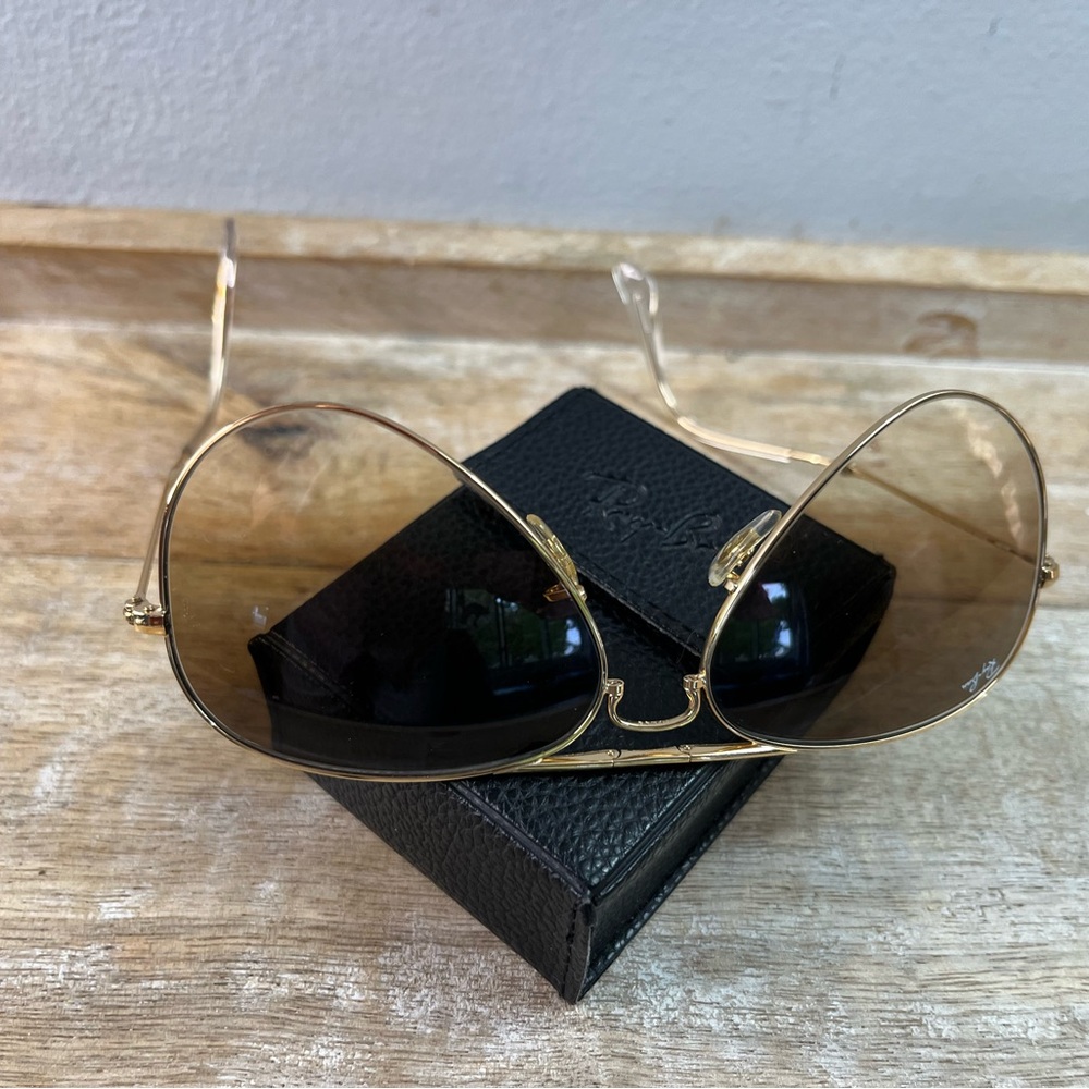 Gold Aviator Sunglasses